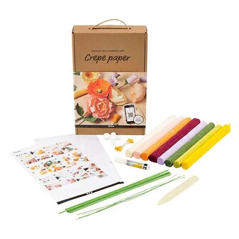 Crepe papier Bloemen Maken Kit