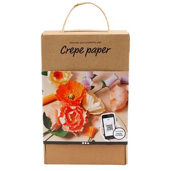 Crepe papier Bloemen Maken Kit