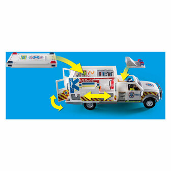 Playmobil Action Heroes Reddingsvoertuig: Us Ambulance - 70936