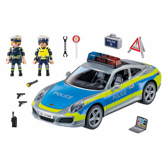 Playmobil Porsche 911 Carrera 4S Politie - Wit - 70066