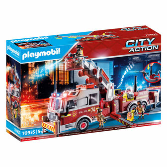 Playmobil Action Heroes Brandweerwagen: US Tower Ladder - 70935