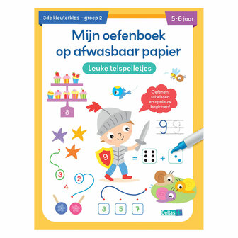 Oefenboek Afwasbaar Papier Leuke Telspelletjes (5-6 j.)