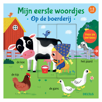 Mijn Eerste Woordjes Kartonboek - Op De Boerderij (1-3 j.)