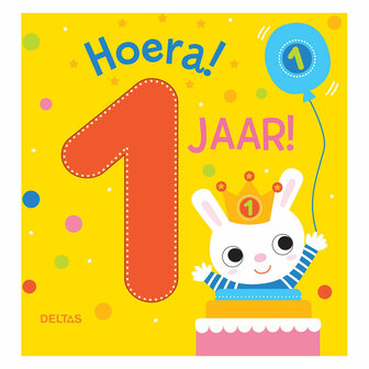 Hoera! 1 Jaar! Kartonboek