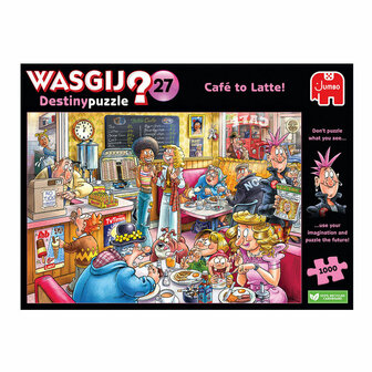 Wasgij Destiny 27 Legpuzzel - De Koffieshop!, 1000st.