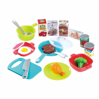 Play Keukenaccessoires en Speeleten Set, 21dlg.