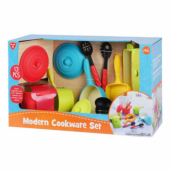 Play Pannen en Keukenaccessoires Modern Speelset, 13dlg.