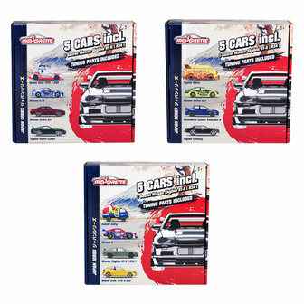 Majorette Japan Series Die-Cast Auto&#039;s Bonus Pack, 5st.