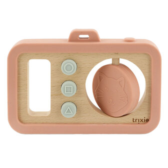 Trixie Houten Siliconen  Baby Camera  - Mrs. Cat