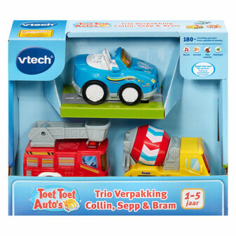 VTech Toet Toet Auto&#039;s Trio Pack - Collin, Sepp en Bram