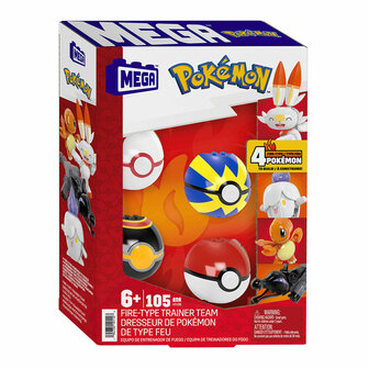 Mega Construx Bouwset - Pok&eacute;mon Vuur Collectie