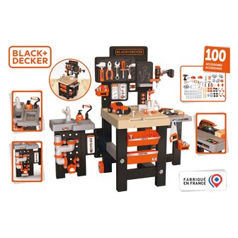 Smoby Black &amp; Decker Mega Center, 100dlg.