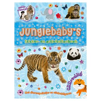 Dierenvriendjes - Junglebaby&#039;s Sticker- en Activiteitenboek