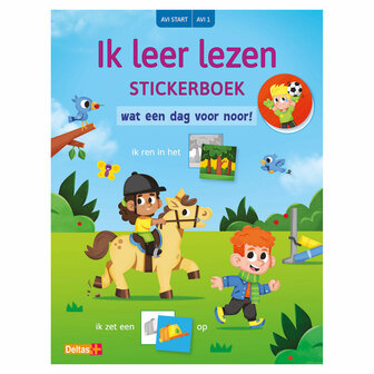 Ik leer lezen Stickerboek - Wat een dag voor Noor! AVI Start