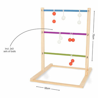 BS Toys Houten Ladderspel Werpspel, 7dlg.