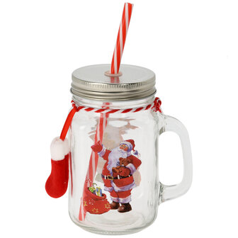 Drinkglas Kerst met Handvat 450ml, 12st.