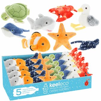 Keeleco Sealife Collectables 12cm 8ass