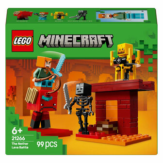 LEGO Minecraft 21266 De Lavastrijd in de Nether