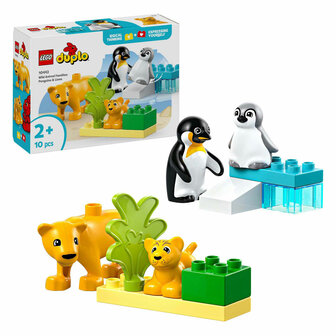 LEGO DUPLO Town 10442 Families Van Wilde Dieren: Pingu&iuml;ns en Leeuwen