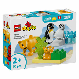 LEGO DUPLO Town 10442 Families Van Wilde Dieren: Pingu&iuml;ns en Leeuwen