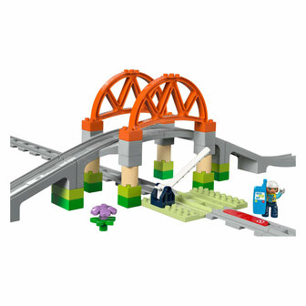 LEGO DUPLO Town 10426 Treinbrug en Rails Uitbreidingsset