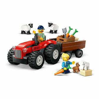 LEGO City 60461 Rode Tractor Met Aanhanger En Schapen