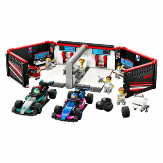 LEGO City 60444 F1 Garage met Mercedes-Amg En Alpine Auto&#039;s