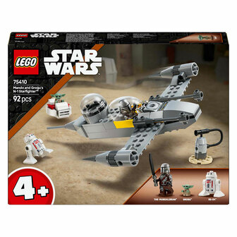 LEGO Star Wars 75410 Mando en Grogu&#039;s N-1 Starfighter