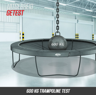 BERG trampoline Elite InGround 430 GrijsLevels + Safety Net Deluxe