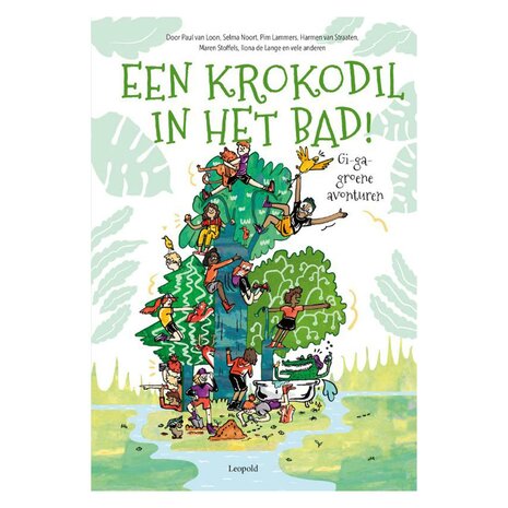 Een krokodil in het bad!