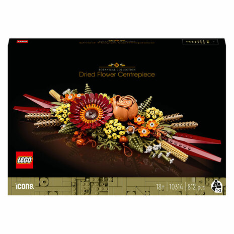 LEGO ICONS 10314 Bloemstuk met Gedroogde Bloemen