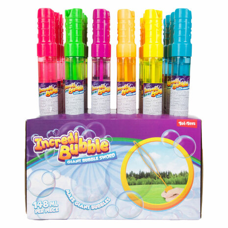 Incredibubble Bellenblaaszwaard 148ml, Set Van 24