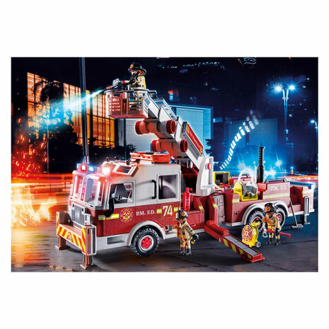 Playmobil Action Heroes Brandweerwagen: US Tower Ladder - 70935