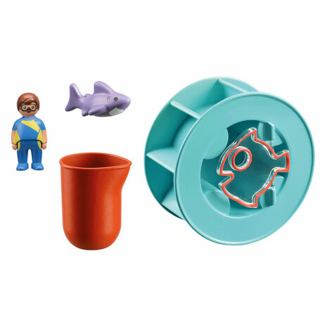 Playmobil 1.2.3. Waterwervelrad met Babyhaai - 70636