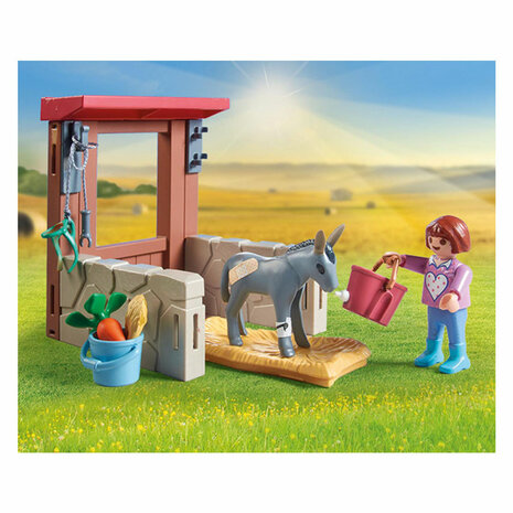 Playmobil Country Boerderij Dierenarts met de Ezels - 71471