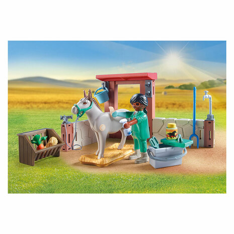 Playmobil Country Boerderij Dierenarts met de Ezels - 71471