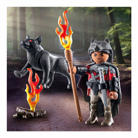 Playmobil Specials Krijger met Wolf - 71482