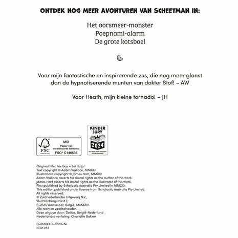 Scheetman Lost het Op! Super-Scheetnado Kinderboek