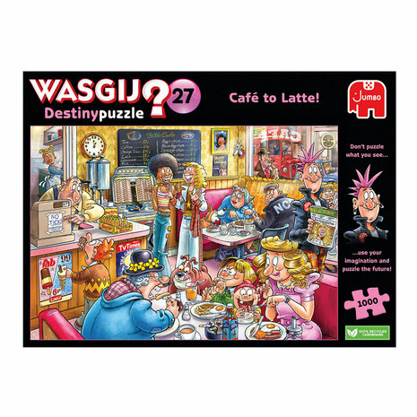 Wasgij Destiny 27 Legpuzzel - De Koffieshop!, 1000st.