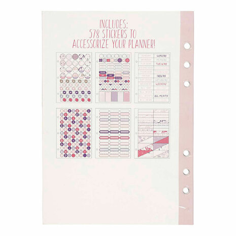 Stickerboek Bloemen A5 voor Planner, 578st.