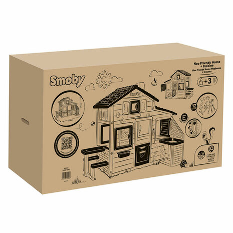 Smoby Neo Friends Speelhuis met Buitenkeuken