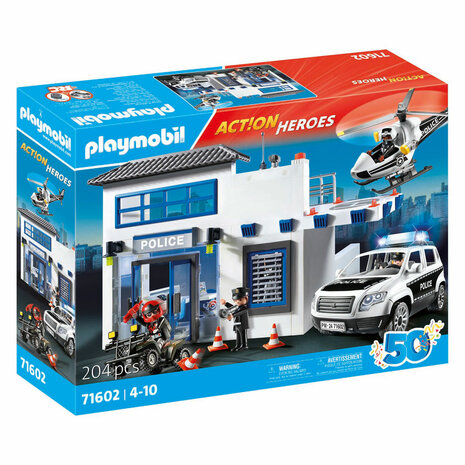 Playmobil Action Heroes Politiepost met Voertuigen - 71602