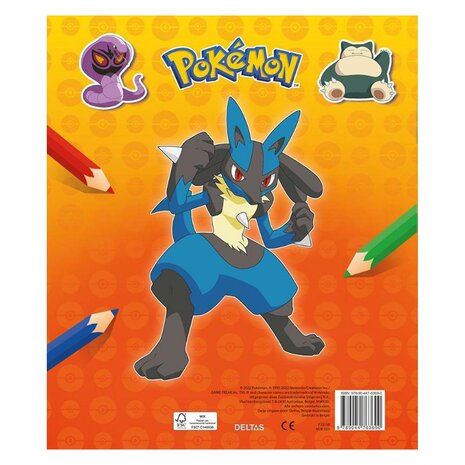 Pokemon Sticker Parade Kleur- en Stickerboek