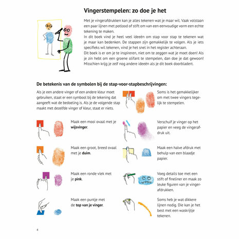 Ik Kan 101 Dingen Tekenen met Vingerverf Hobbyboek