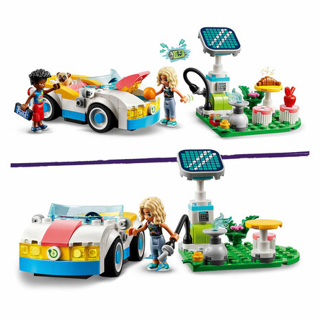 LEGO Friends 42609 Elektrische Auto en Oplaadpunt