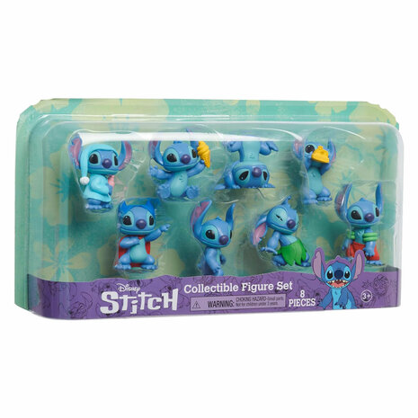 Disney Stitch - Set van 8 Speelfiguren