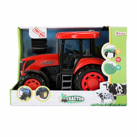 Tractor Groot met Licht en Geluid Rood