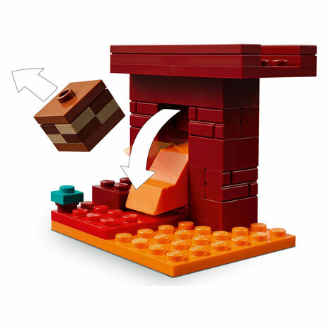 LEGO Minecraft 21266 De Lavastrijd in de Nether