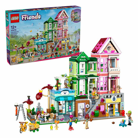 LEGO Friends 42670 Heartlake City Appartementen En Winkels