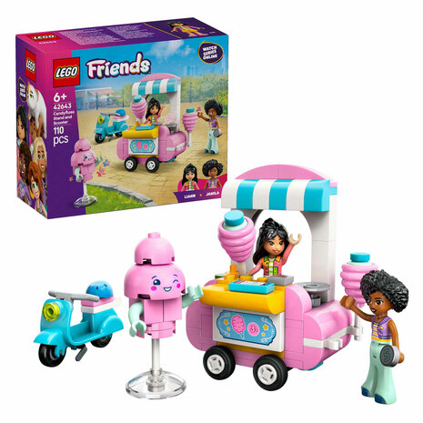 LEGO Friends 42643 Suikerspinkraam en Scooter